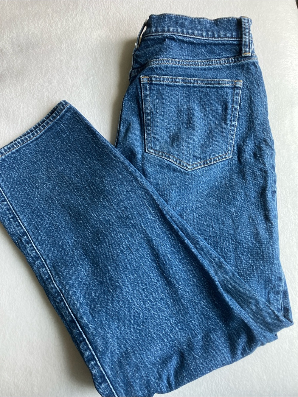 J. Crew Women's Straight-Leg Jeans in Medium Blue